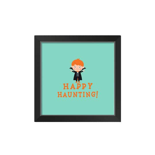 Haunting Vamp Black Framed Print Wall Art